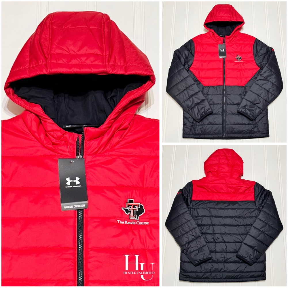 Under Armour Texas Tech Red Raiders Rawls Course Puffer Jacket Men’s Size Medium